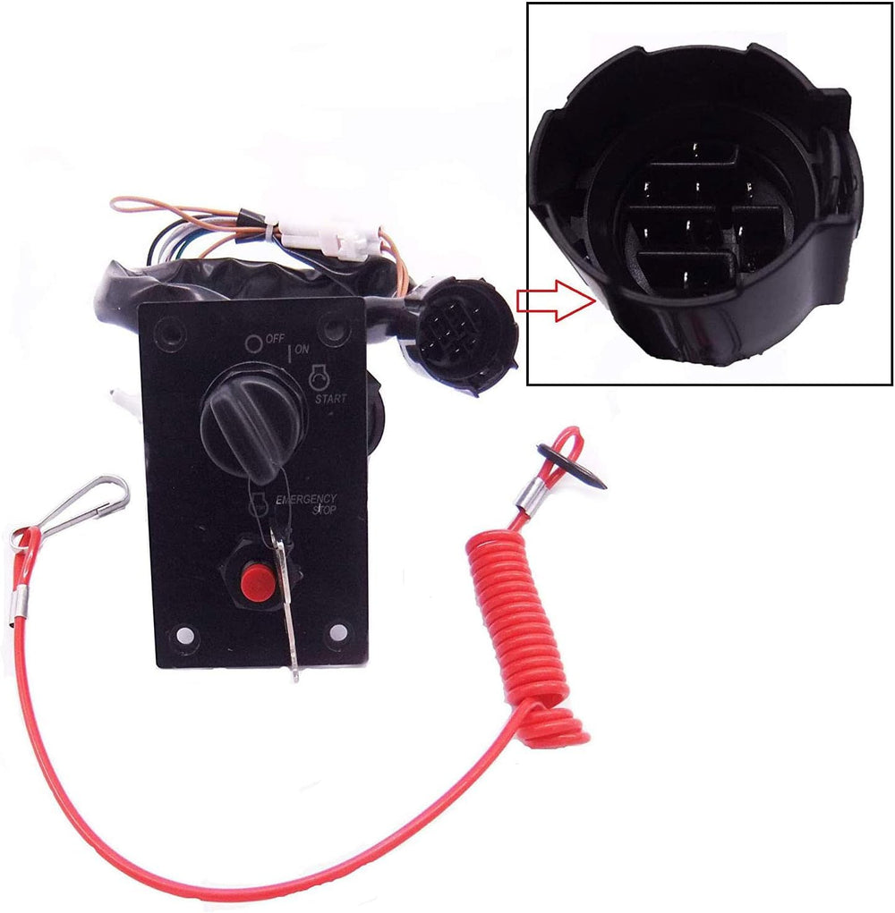 Close-up of copper lock cylinder on MarinePro switch