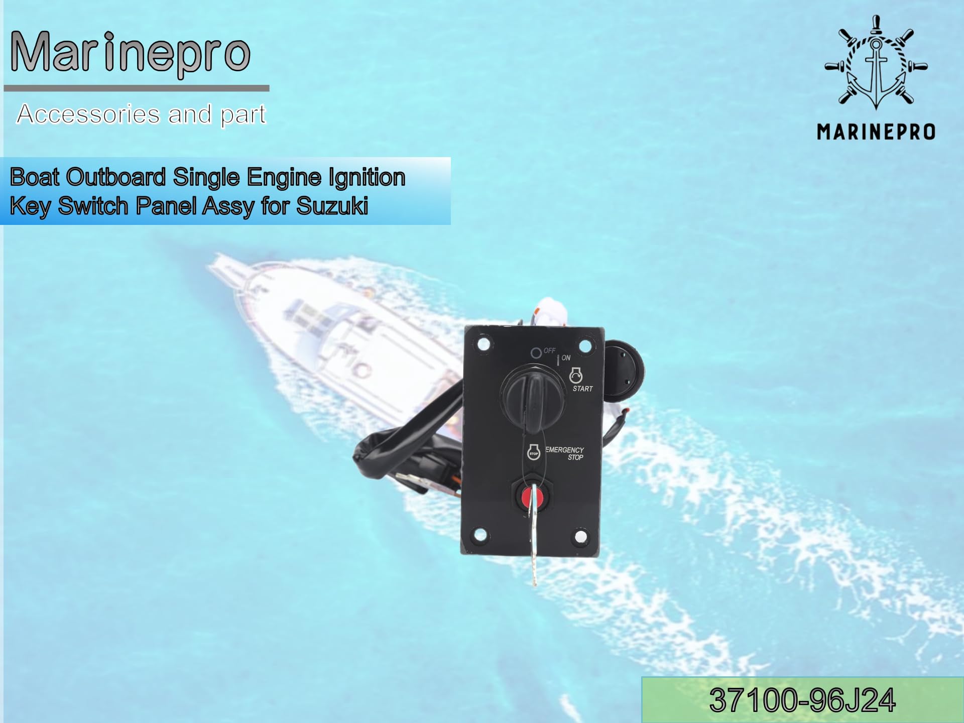 Easy installation view of MarinePro switch with color-matched wiring