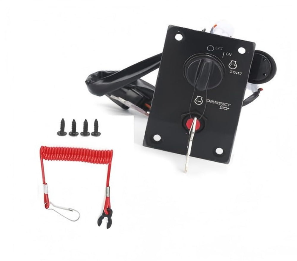 MarinePro ignition switch with push-to-choke for quick boat control
