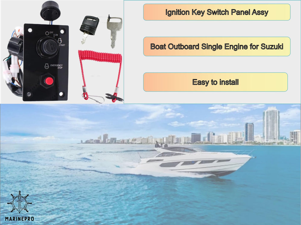 Waterproof fiberglass housing of MarinePro ignition switch