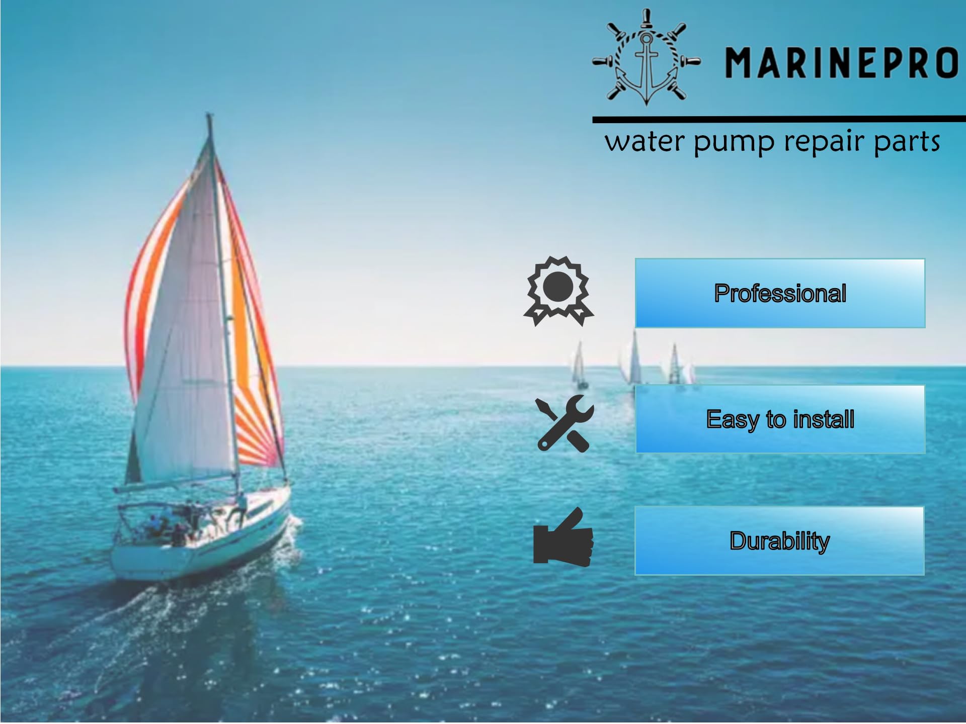 Marinepro pump washers and grommets pack for proper mounting and vibration control