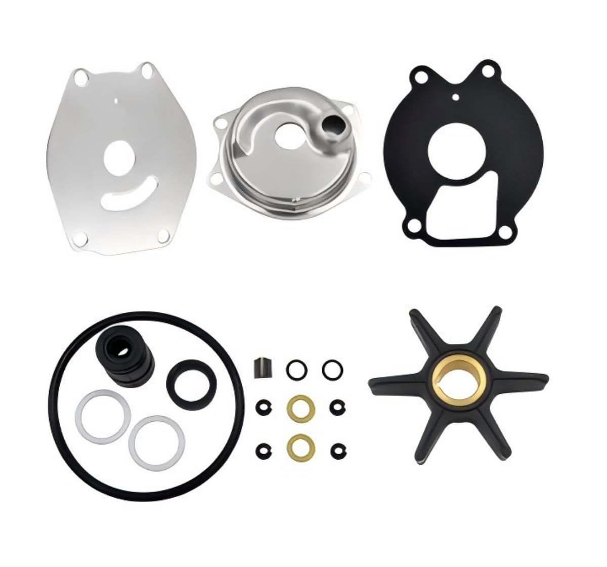 Marinepro upper water pump repair kit housing assembly for Mercury Mariner engines improves cooling reliability