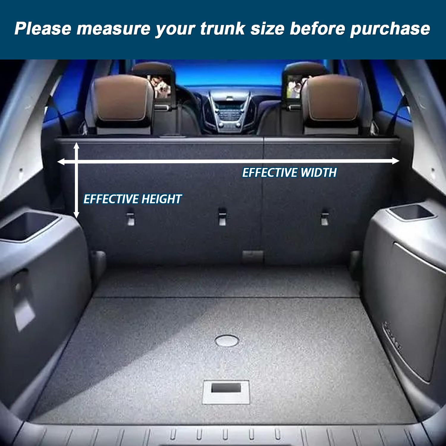Designed to fit medium or large SUVs and RVs