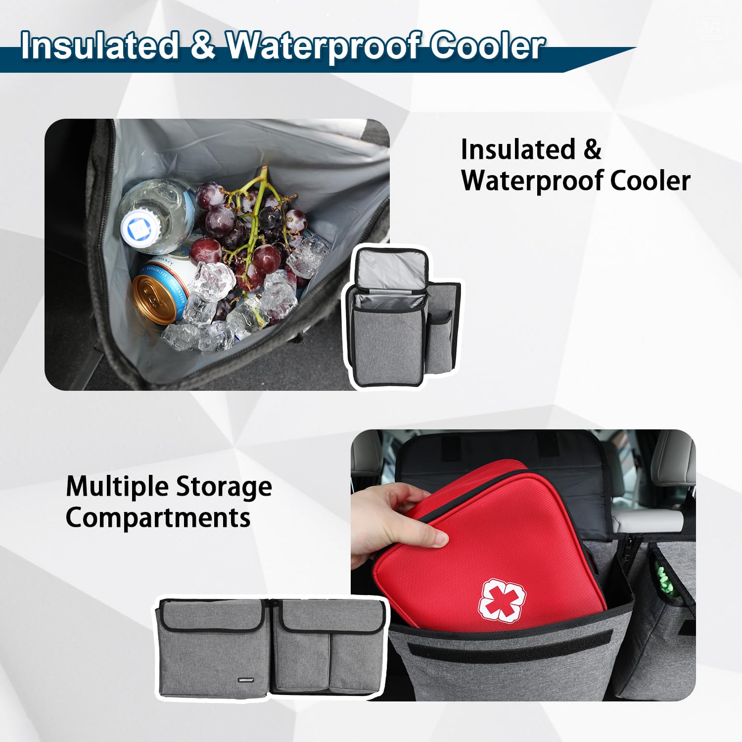 Non-sag design with middle headrest strap for added stability
