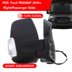 Marretoo Transit passenger mirror with heated glass for frosty mornings.