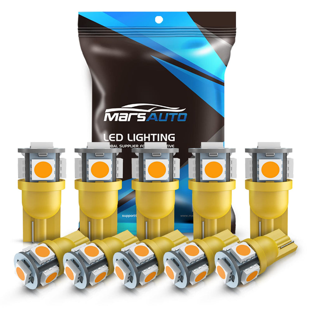 Marsauto 194 map-light LED bulb with amber glow for clear nighttime visibility