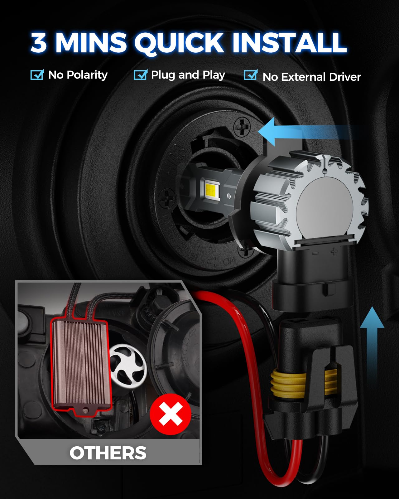 Marsauto 9012 IP68 waterproof design resists moisture in rain