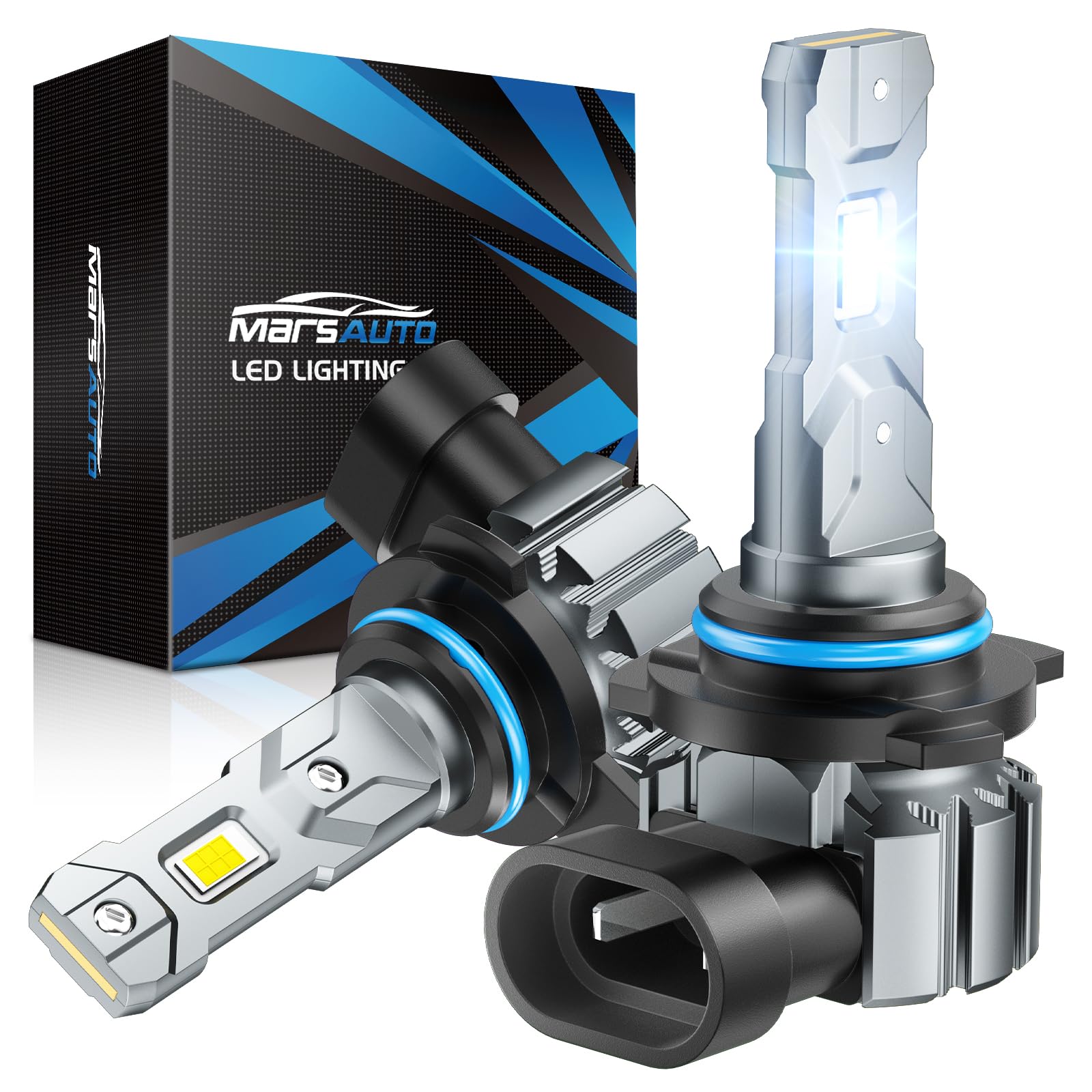 Marsauto 9012 wide vision bulb delivers brighter night visibility for safer driving