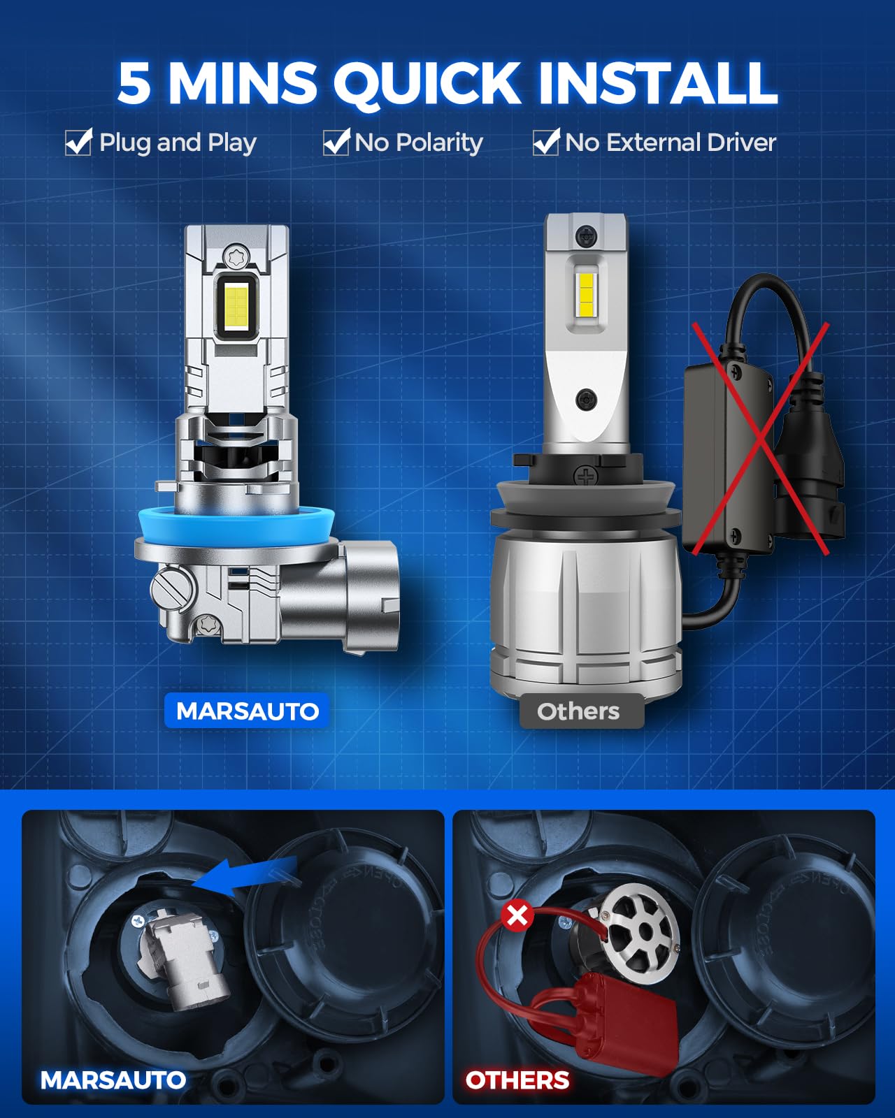 Marsauto compatibility note guides fitment with a wide range of cars.