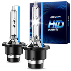 Marsauto D2S HID bulbs assembly shows plug and play compatibility for easy upgrade