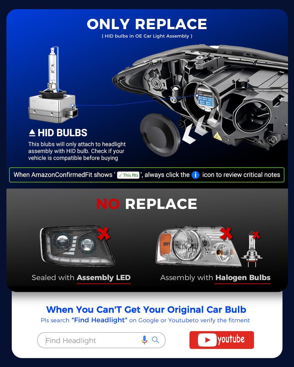 Marsauto D3S plug-and-play, 1:1 OEM size for quick upgrades.