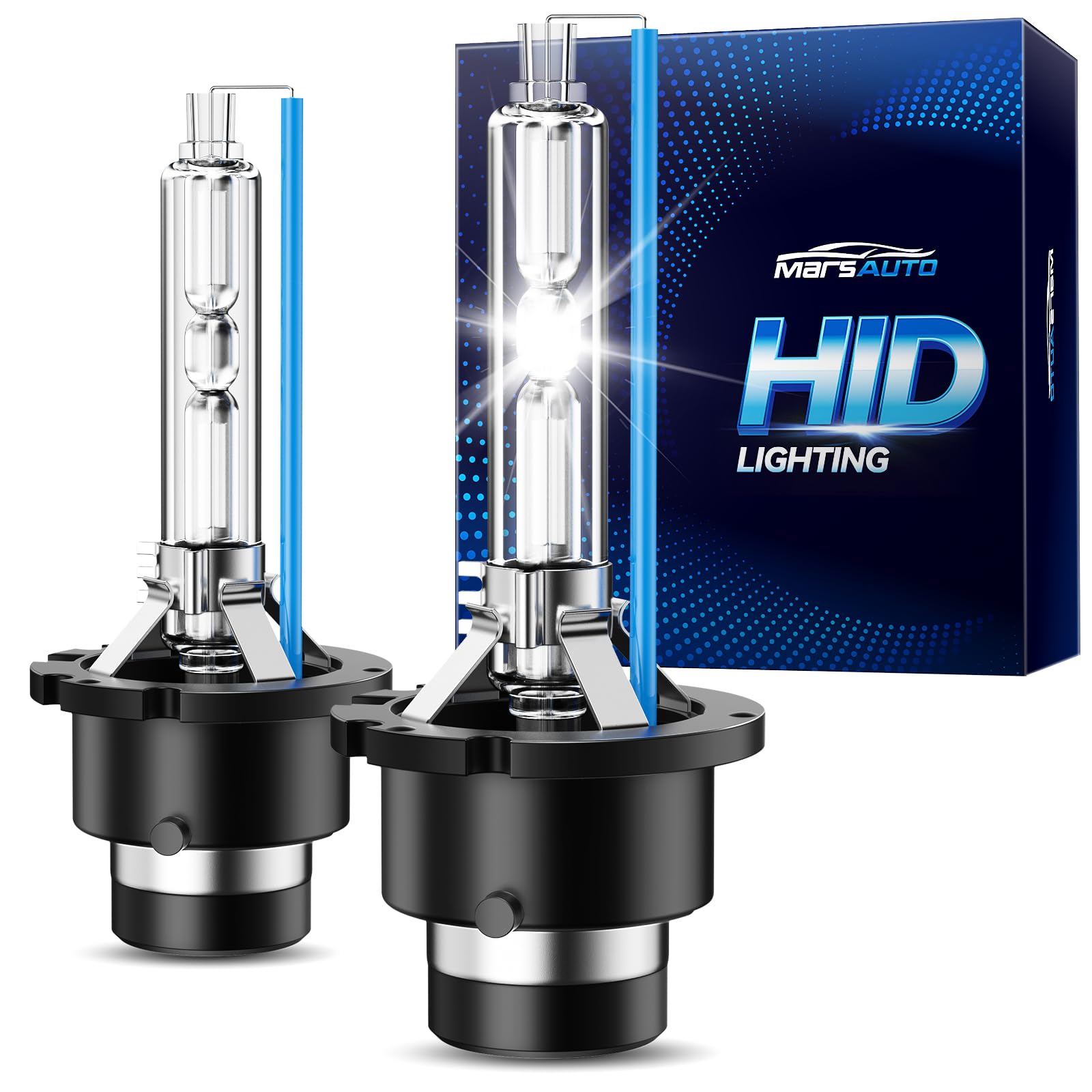 Marsauto D4S HID bulbs 2-pack, ready for quick installation and brighter nights