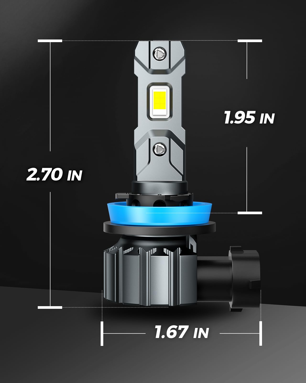 Marsauto H11 two-bead setup provides broader illumination.