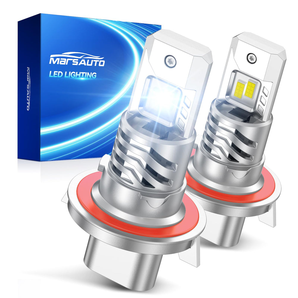 Marsauto H13/9008 bulb with 12x brightness beam improves night visibility