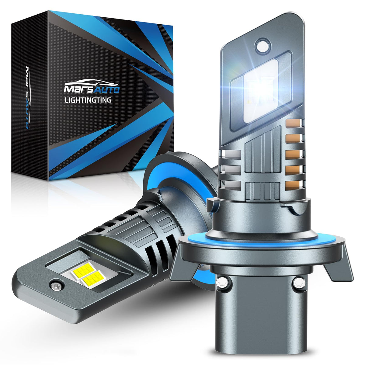 Marsauto H13 9008 bulb one-to-one light design for clean, even illumination