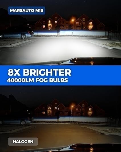 Marsauto H7 bulbs beam wide and far for improved night visibility