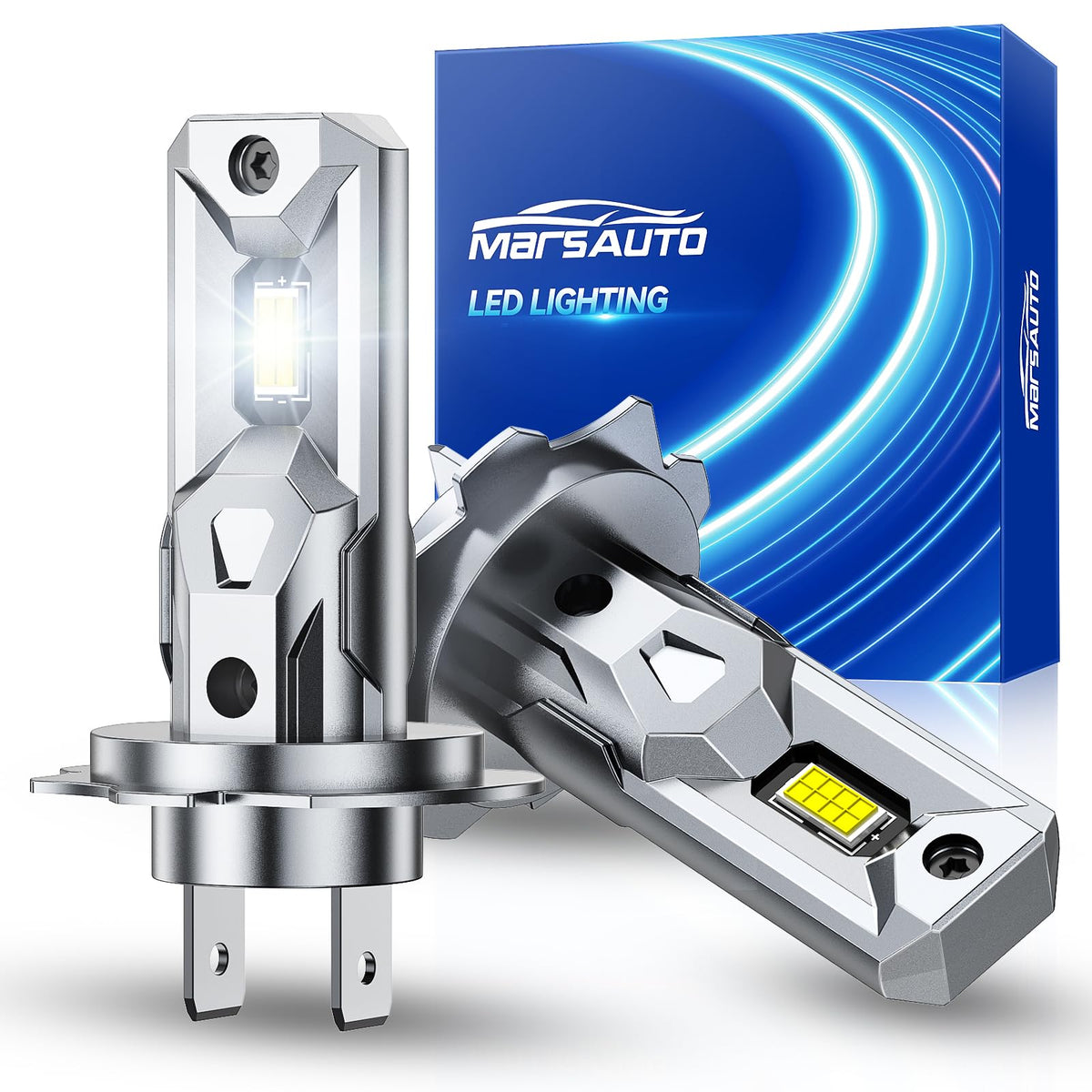 Marsauto H7 LED headlights deliver a bright beam for night driving