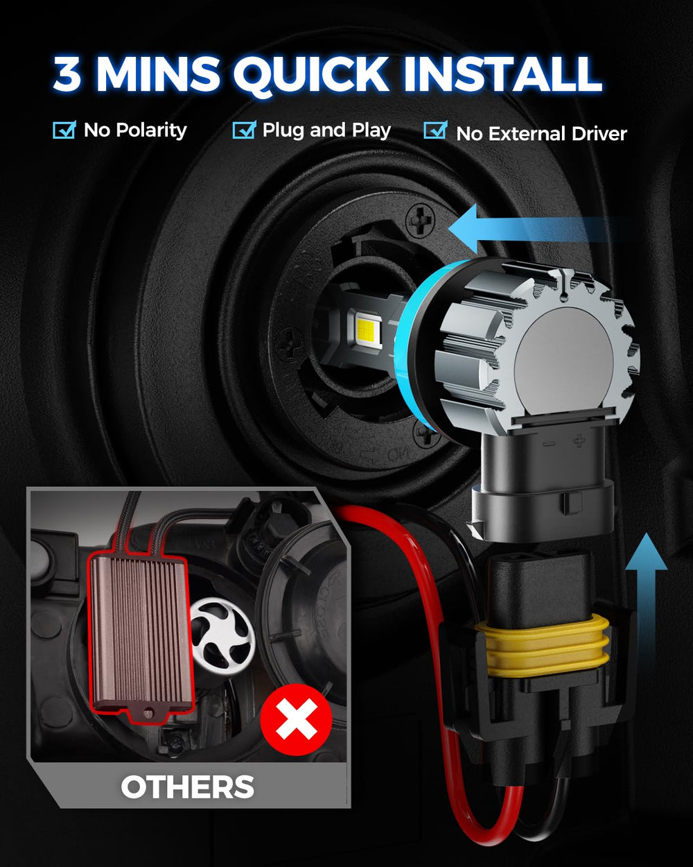Marsauto M1S IP68 sealing ensures reliable brightness in rain and splashes.