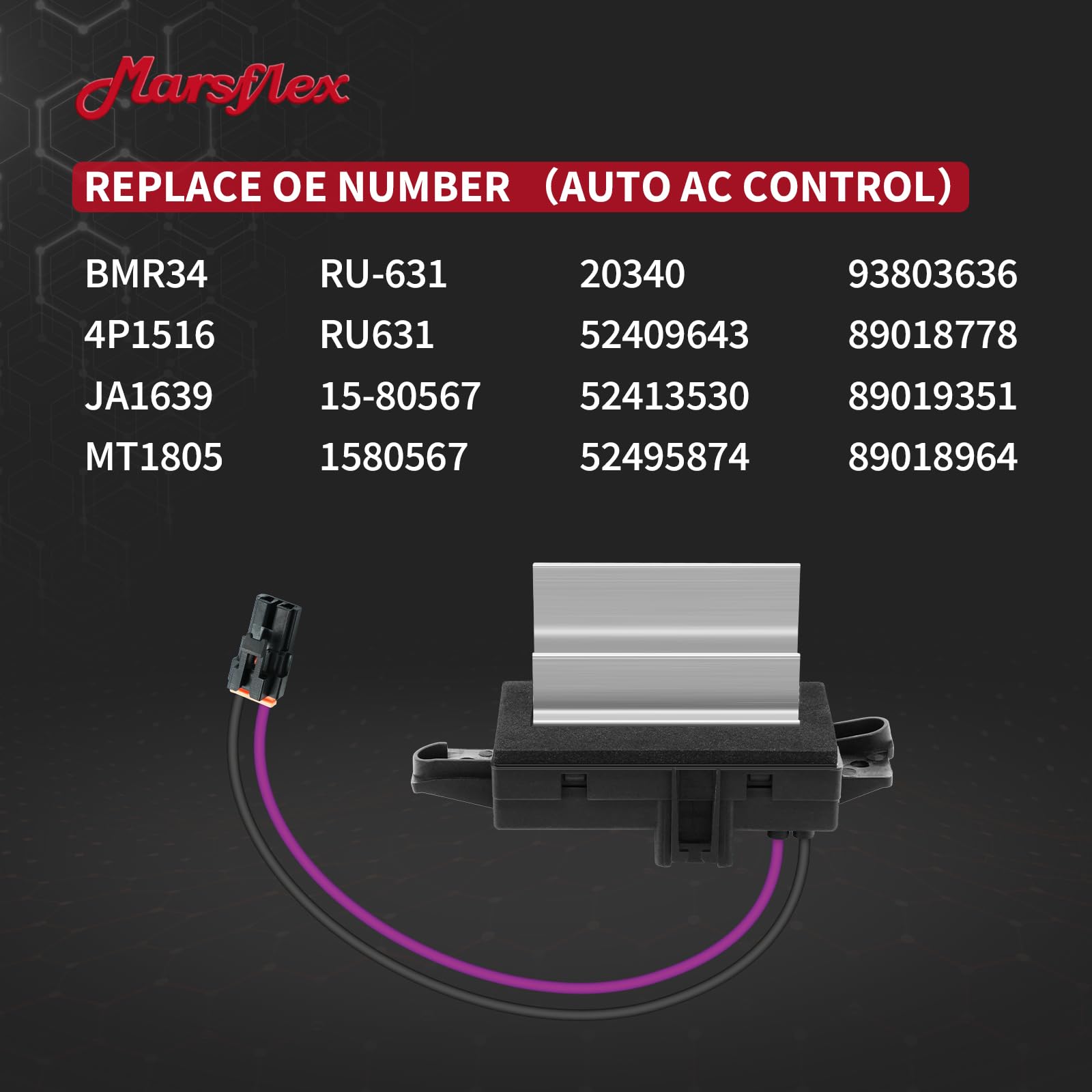 Marsflex AC control module assembly for easy electrical integration