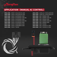Marsflex blower resistor side view highlights sturdy construction for reliability.