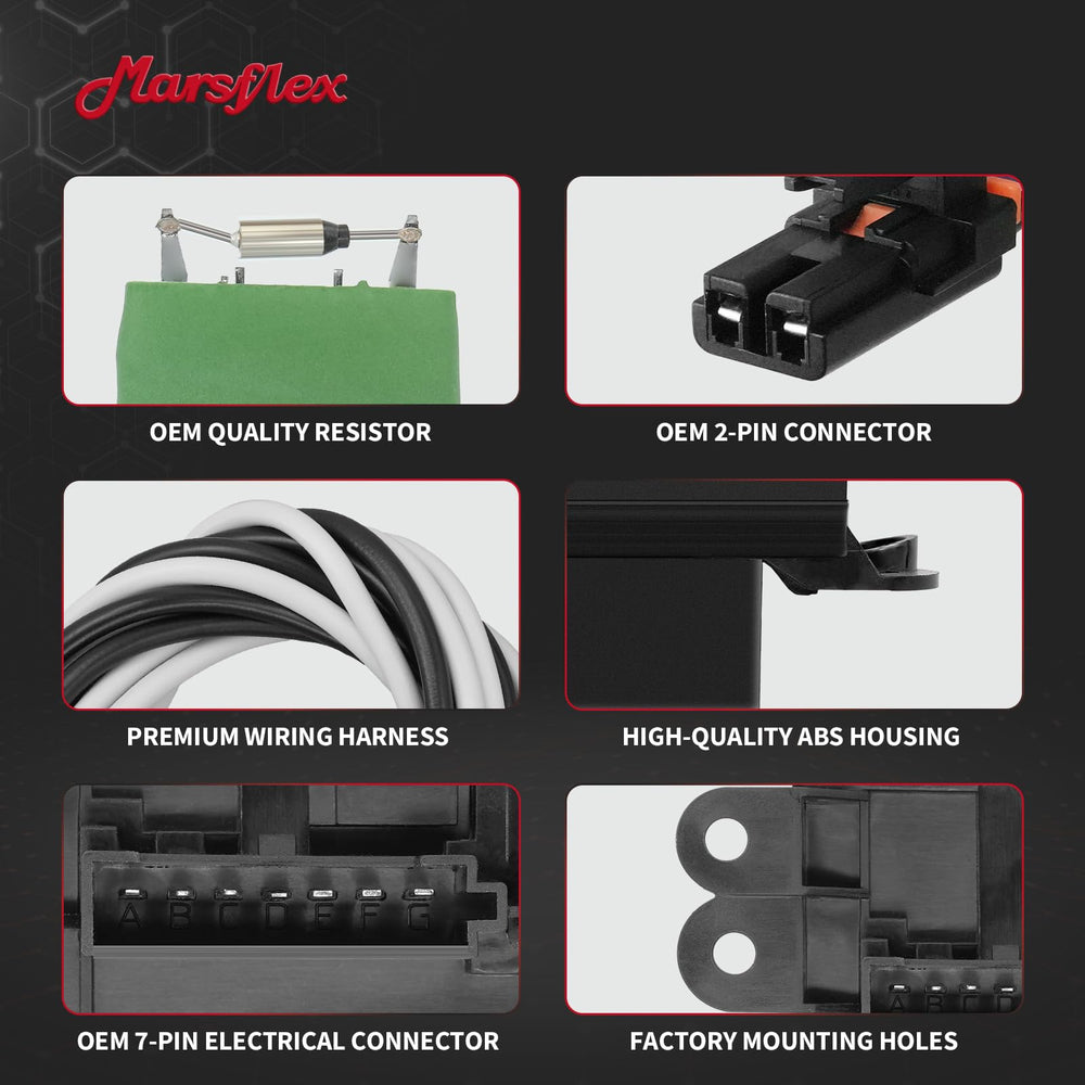 Marsflex resistor terminal connectors ensure consistent electrical contact.