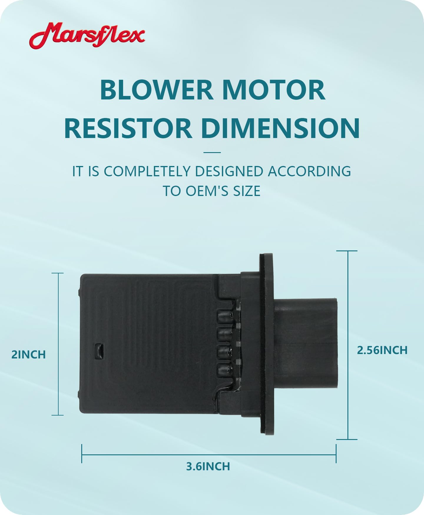 Marsflex blower resistor 973-444 Mercury Montego robust construction and compatibility