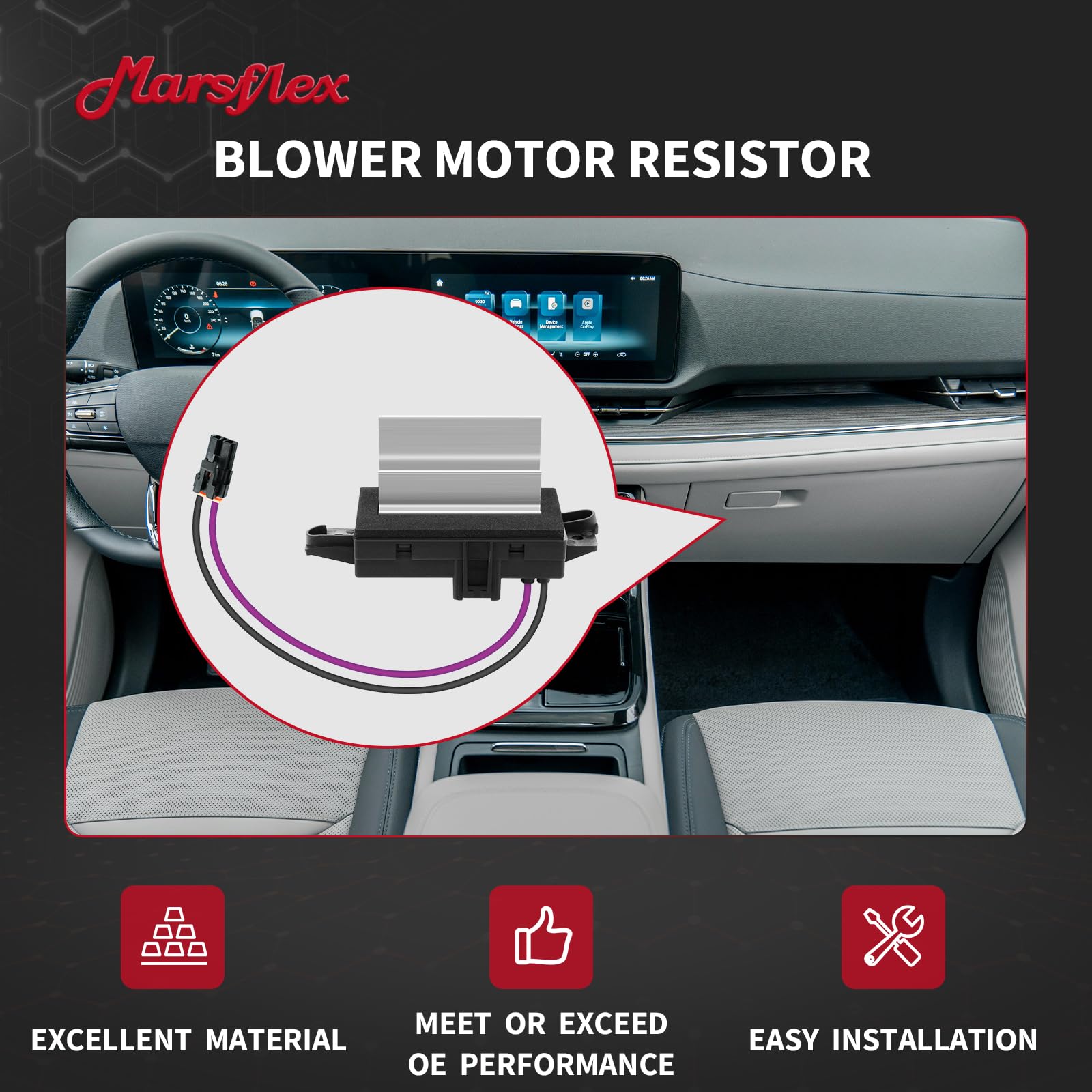 Marsflex installation guide image showing step-by-step replacement