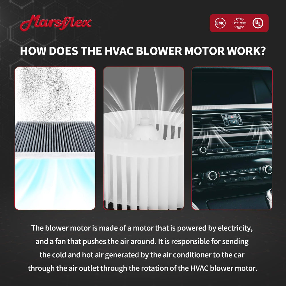 Marsflex 700188 energy-efficient front blower motor delivers reliable airflow.