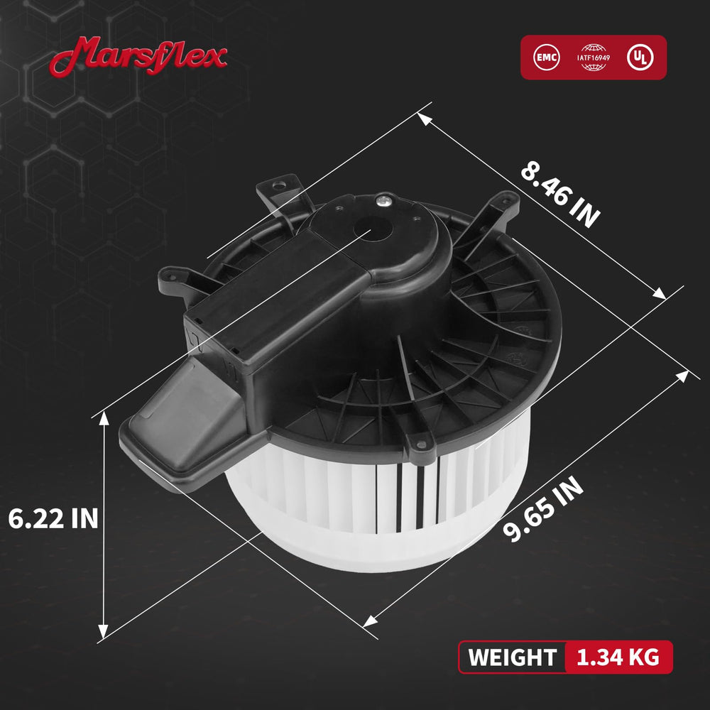 Marsflex blower motor on bench test demonstrates quality control.
