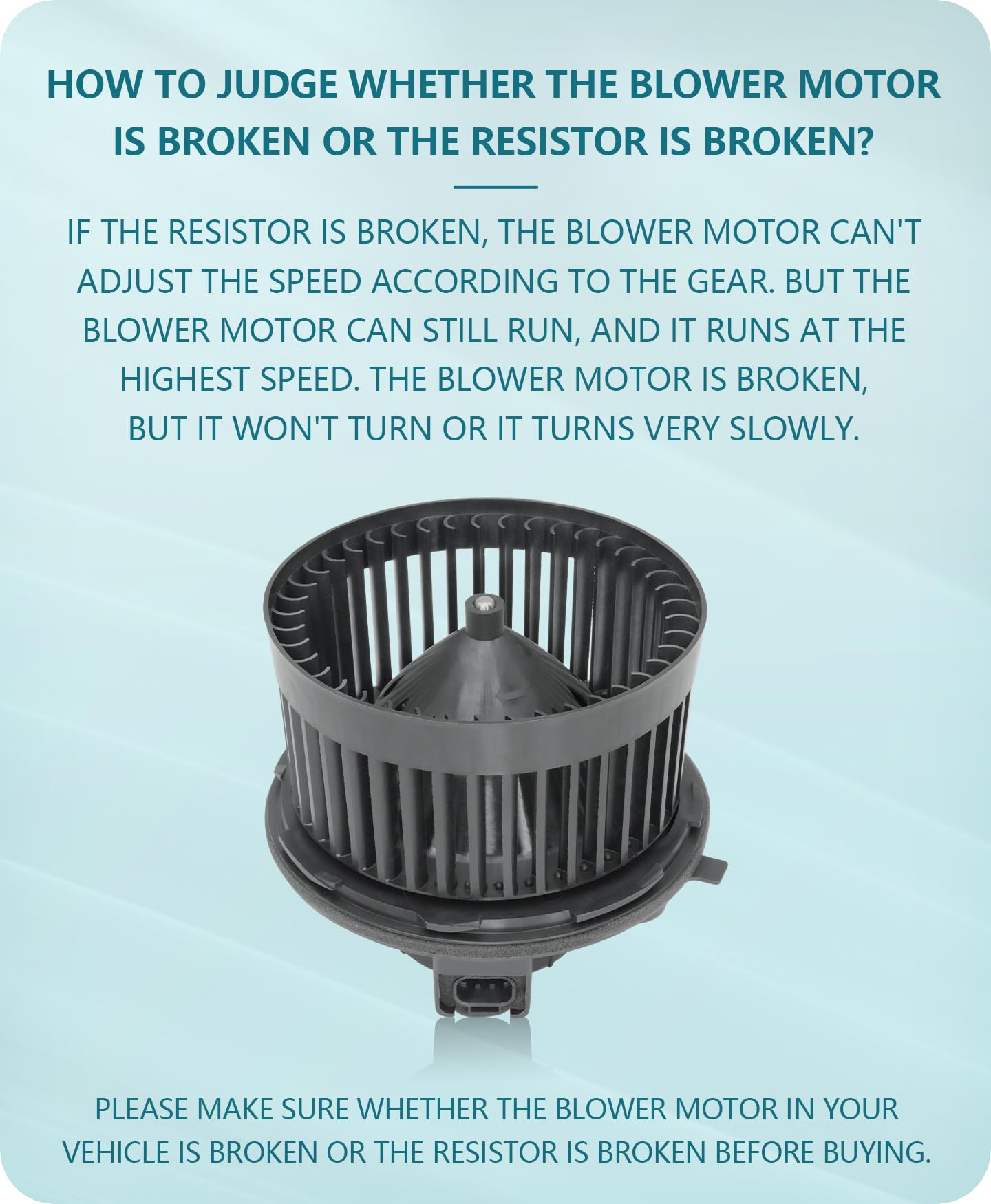 Marsflex front blower motor for Yukon XL 1500 demonstrates fast air delivery and durability.