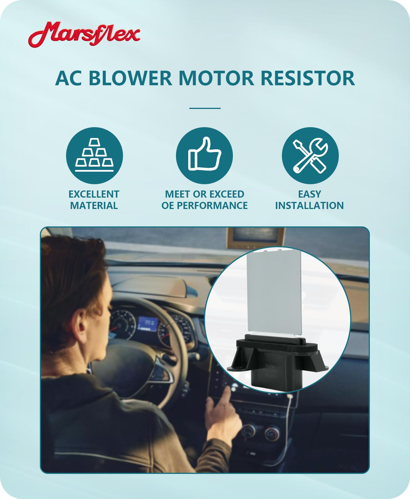 Marsflex installation step guide image supporting quick replacement