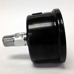 Marshall Instruments MSB00100 liquid-filled pressure gauge back view with rugged stainless steel housing
