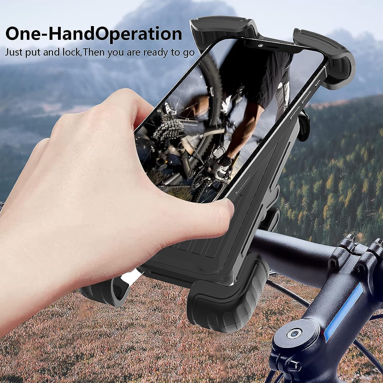 Marspeeder four metal arms provide strong support on fast roads.