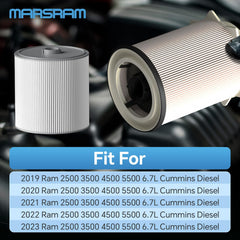 Marsram 6.7 Cummins filter media closeup highlighting premium filtration