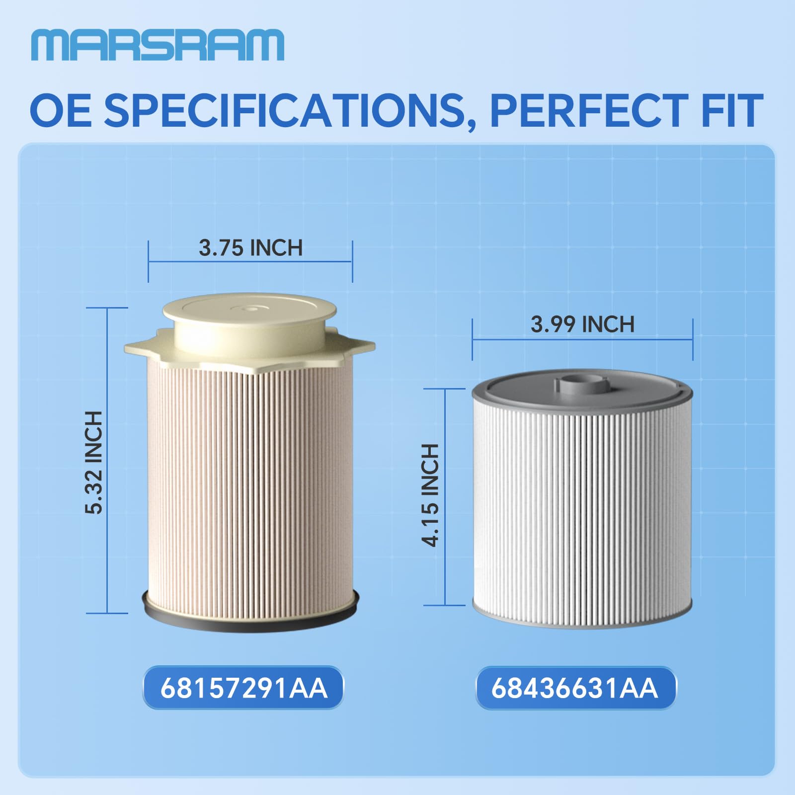 Marsram assembly instruction diagram aids correct fit and fast setup