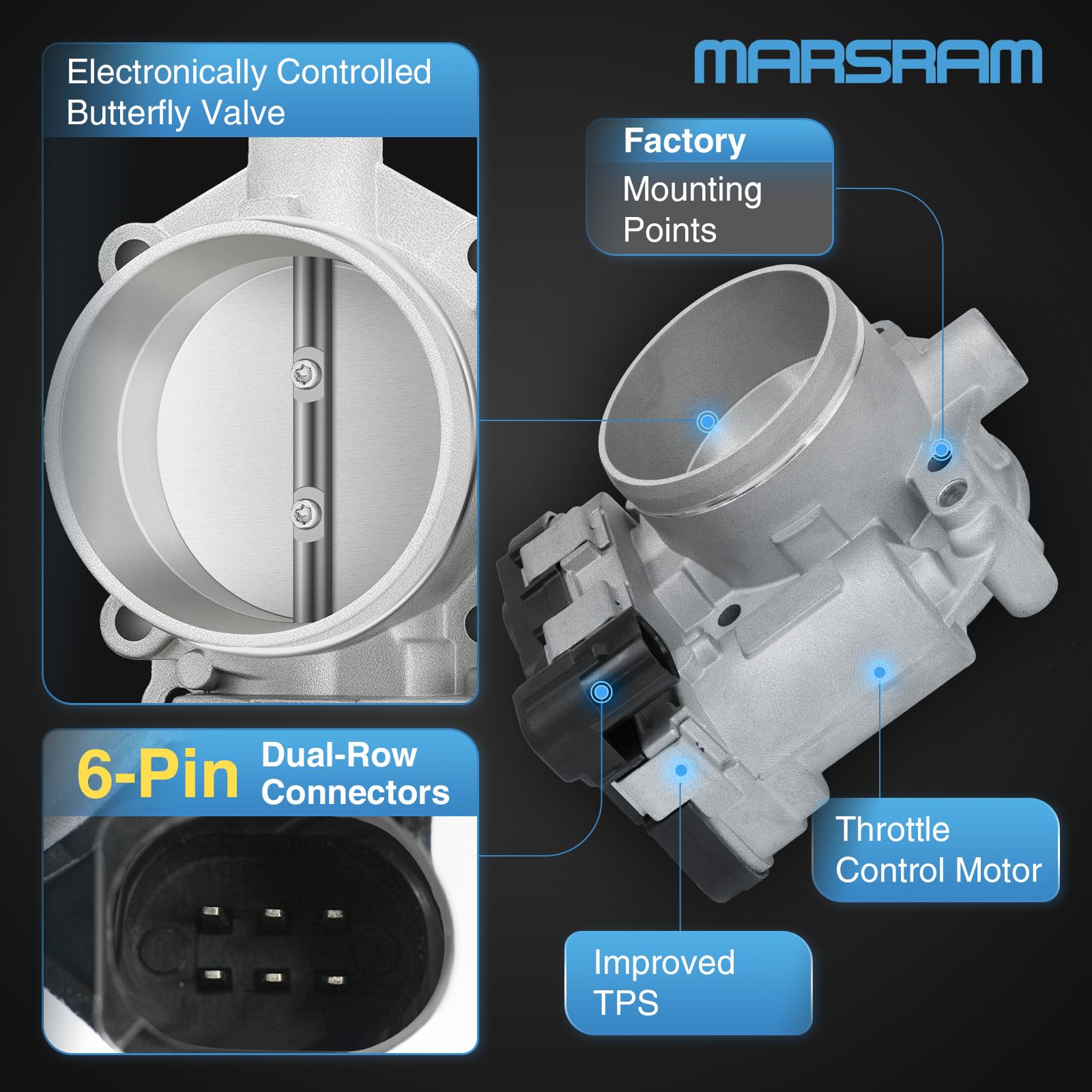 Marsram electronic throttle body for Beetle – beetle-base, durable replacement.