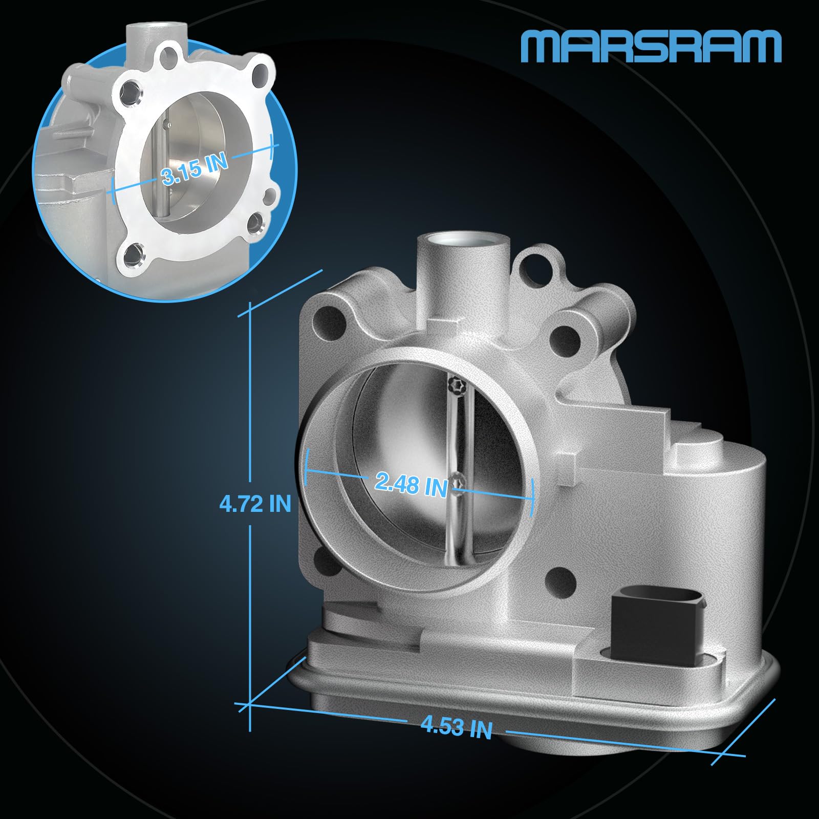 Marsram throttle body for Sebring reduces hesitation during acceleration