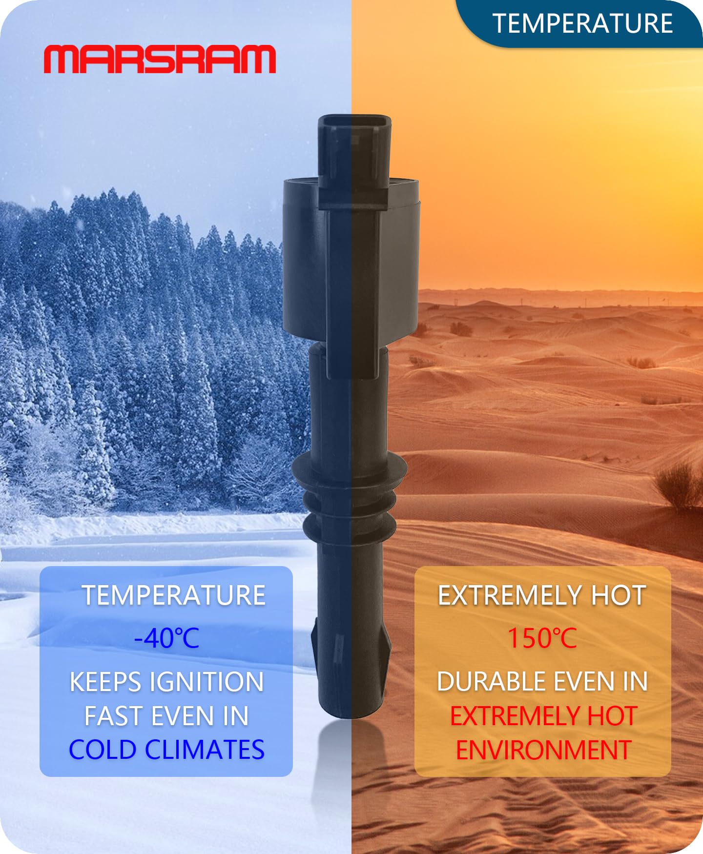 Marsram FD508 boot-end detail demonstrates moisture-resistant seal.