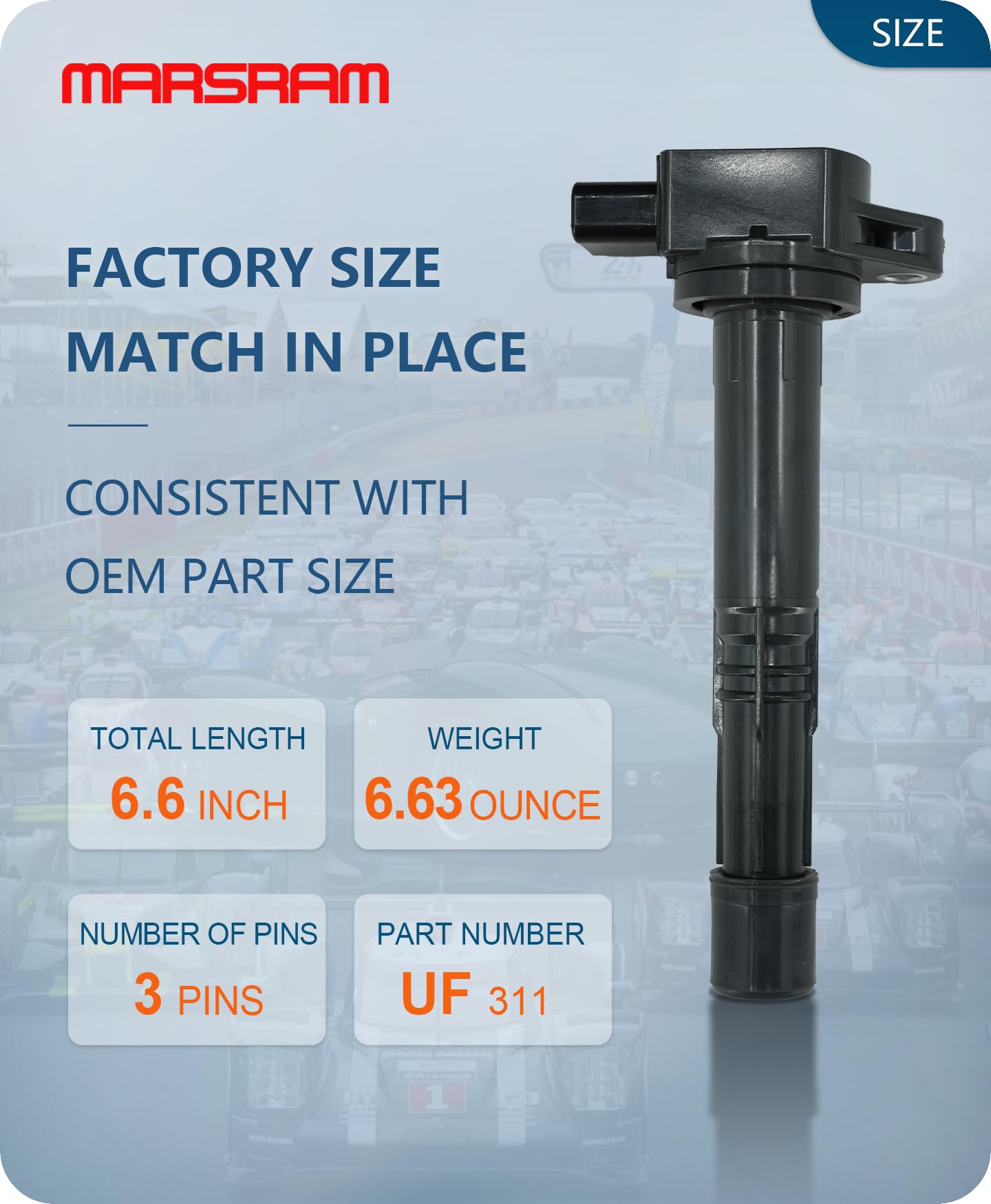 Marsram UF311 copper core detail emphasizing high conductivity for efficient ignition