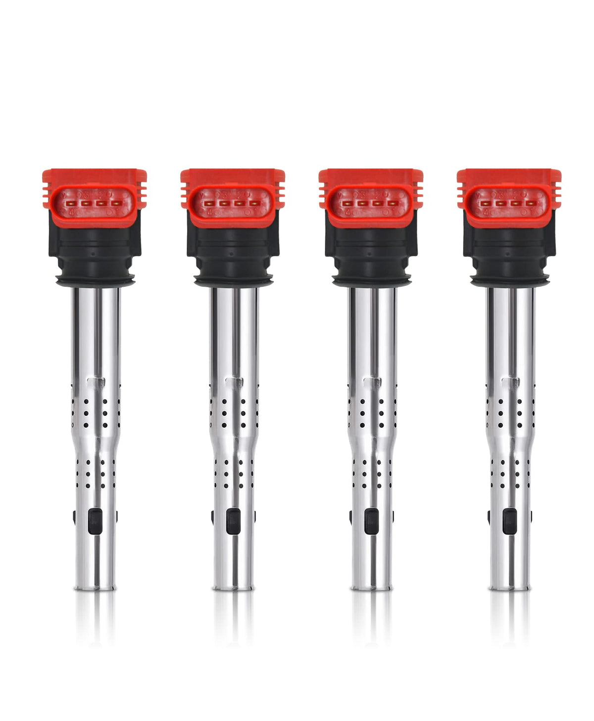 Marsram UF529 ignition coil pack installed on Audi A4 engine improves ignition reliability.