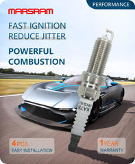 Marsram spark plug iridium detail highlighting electrode precision.