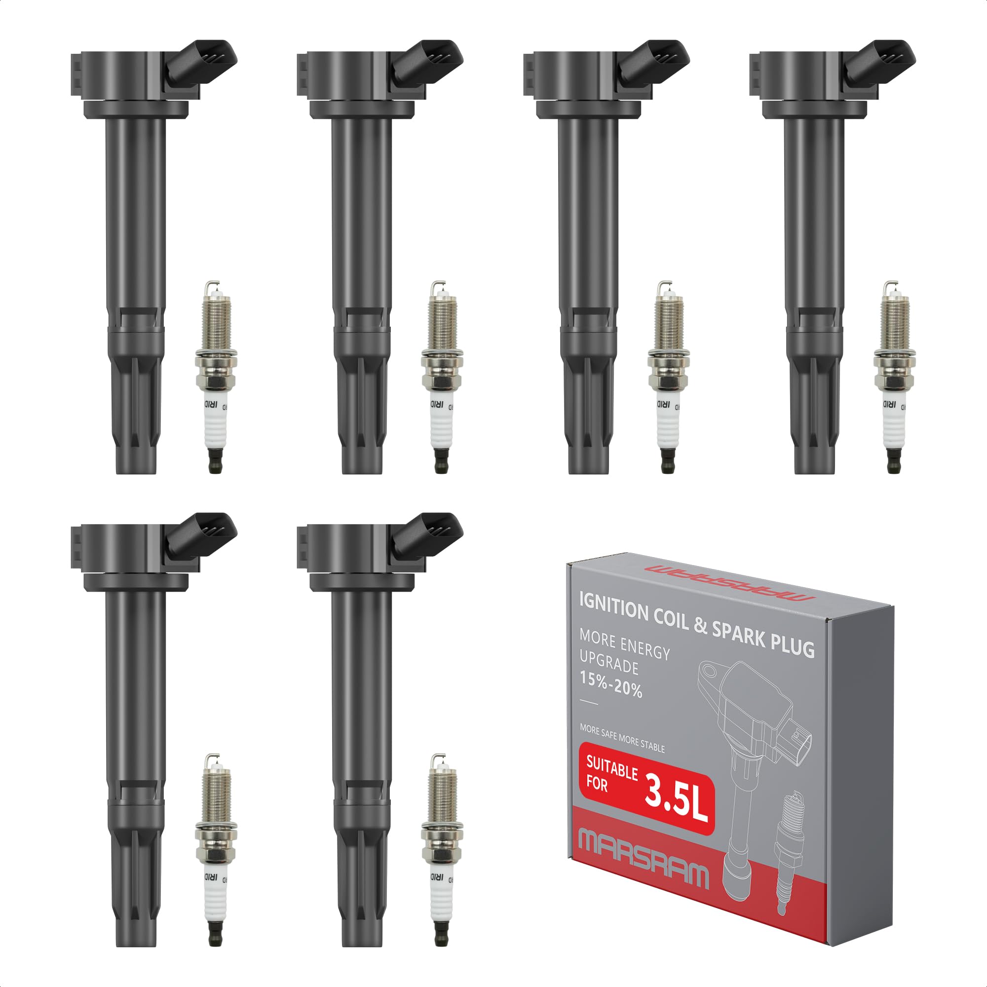 Marsram UF487 ignition coil pack close-up for reliable ignition performance.