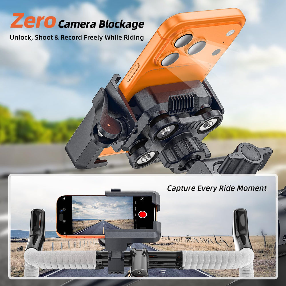 Marsrider one-handed operation for quick mounting and release.