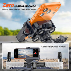 Marsrider one-handed operation for quick mounting and release.