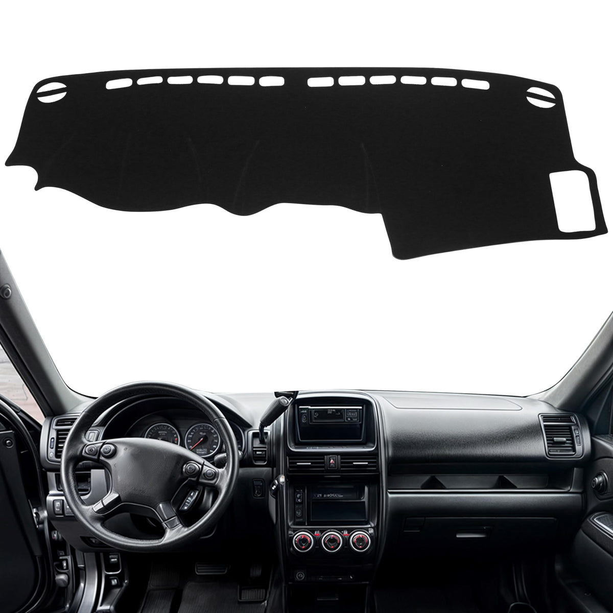 Marsrut dash cover on Honda CR-V front view with non-slip protection.