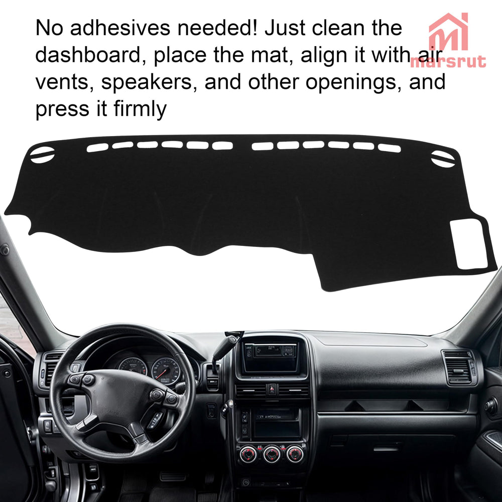 Marsrut dash cover back with non-slip backing prevents sliding.