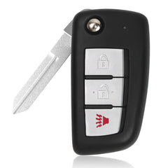 Marsrut Nissan Rogue key fob front view for quick replacement and reliable entry.