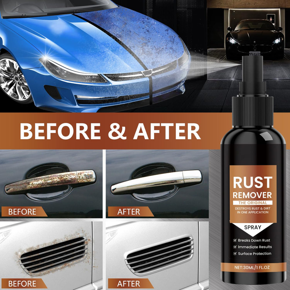 Marveher Rust Remover Spray removes oxide layers to revive metal.