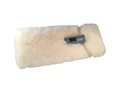 Mary Moppins 13 inch lambswool wash pad with leather backing for gentle, scratch-free cleaning.