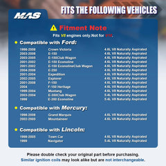 MAS coil boot heat-resistant design extends durability in high temp environments.